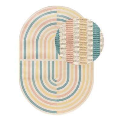 Tapis d'extérieur & intérieur ovale CANDY BENUTA 
