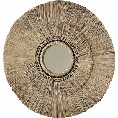 Miroir rond décoratif en seagrass naturel pour mur élégant RECOLLECTION