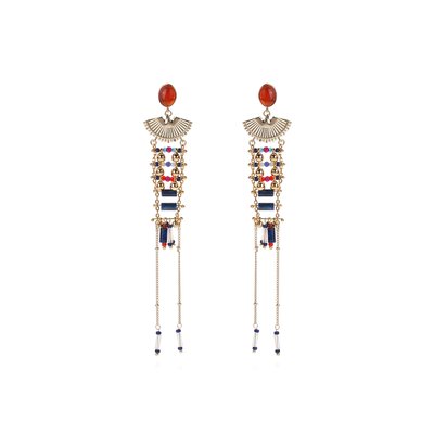 Boucles d'oreilles pendantes avec perles et chaînes KAJA HIPANEMA