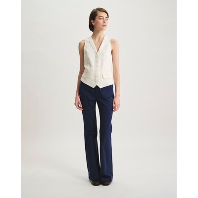 Gilet Robinson en lin blanc INES DE LA FRESSANGE PARIS