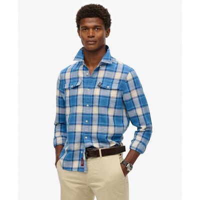 The Merchant Store - Chemise à carreaux en lin SUPERDRY