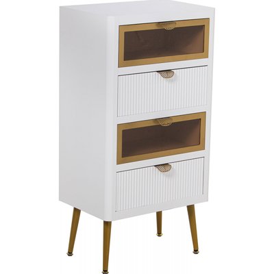Commode en bois, détails dorés RECOLLECTION
