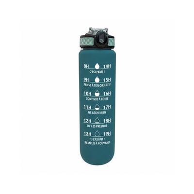 Gourde de motivation hydratation bleu ARTIME