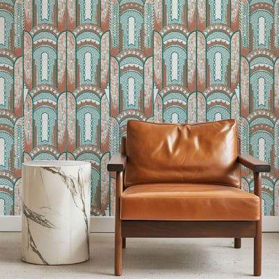 Papier peint art déco à motifs géométriques - 170x260 cm (l x h) LA TOUCHE ORIGINALE