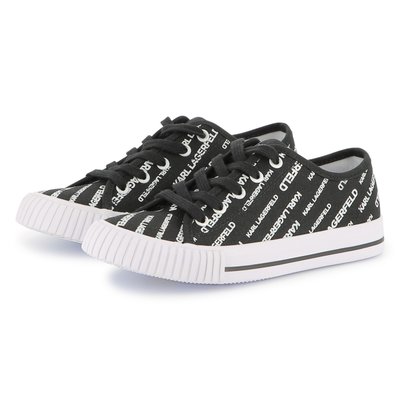 Baskets à lacets imprimé siglé KARL LAGERFELD KIDS