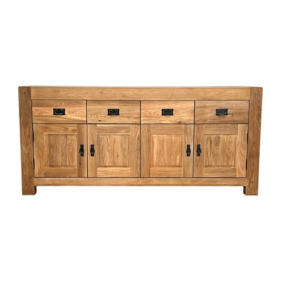 Buffet bahut style campagne chêne massif 193 cm FJORD PIER IMPORT