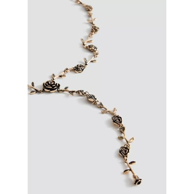 Collier avec pendentif métallique MANGO