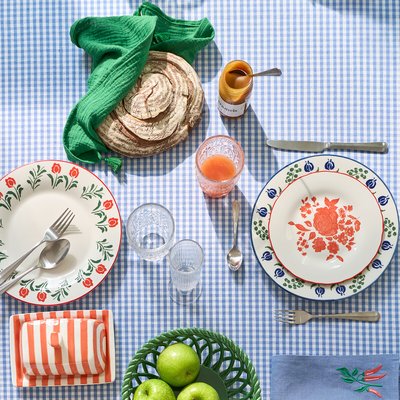 Lot de 4 serviettes de table gaze de coton, Kumla& LA REDOUTE INTERIEURS
