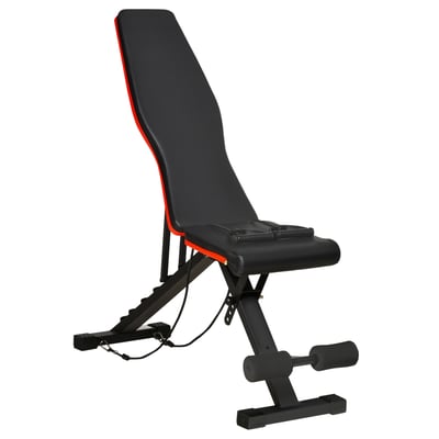 Banc à haltères PU Noir HOMCOM