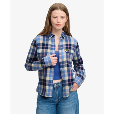 Chemise Flanelle Carreaux Coupe Décontractée SUPERDRY