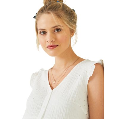 Blouse de grossesse et d'allaitement gaze de coton VERTBAUDET