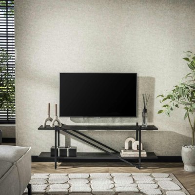 Banc tv moderne 2 niveaux 140 cm RALF PIER IMPORT