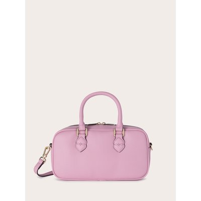Sac bowling en tissu enduit effet Saffiano MOTIVI