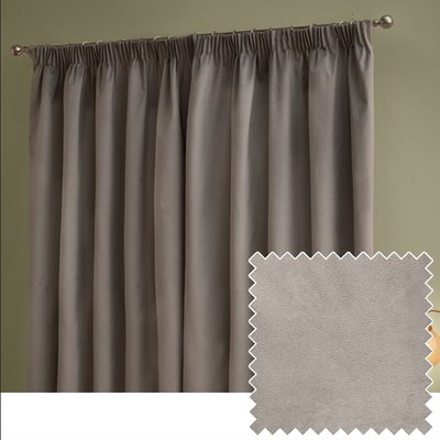 The Ultimate Velvet Blackout Pencil Pleat Curtains FURN.