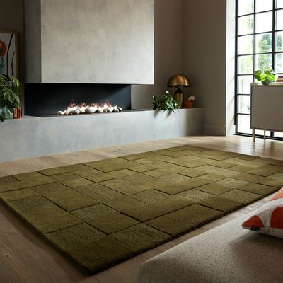 Tapis en laine CHECKERBOARD FLAIR RUGS