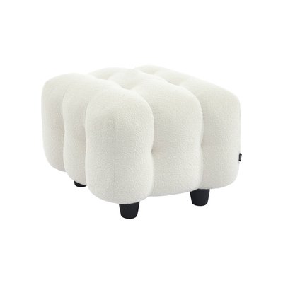 Pouf, repose-pieds pour canapé 2 places Leon bouclette texturée LEON SWEEEK