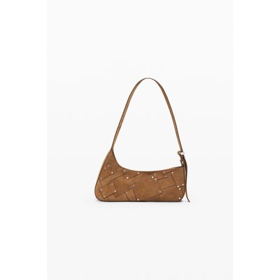 Petit sac 100% cuir à rabat asymétrique DESIGUAL