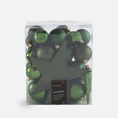 Coffret de 33 boules de Noël, CASPAR LA REDOUTE INTERIEURS