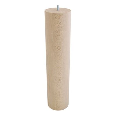 Pied De Table Basse Cylindrique Bois H400 Mm X D90 Mm EVOLUDIS