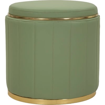 Pouf rond coffre capitonné GLAM RECOLLECTION