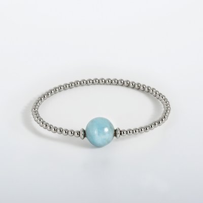 Armband Tango Grau S - Aquamarin LILIFLO