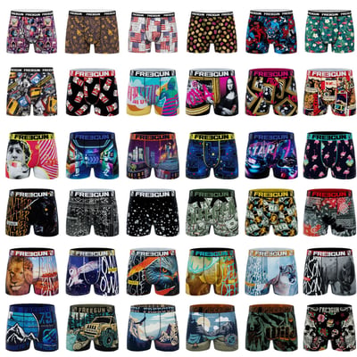 Lot De 9 Boxers Suprise Coton FREEGUN