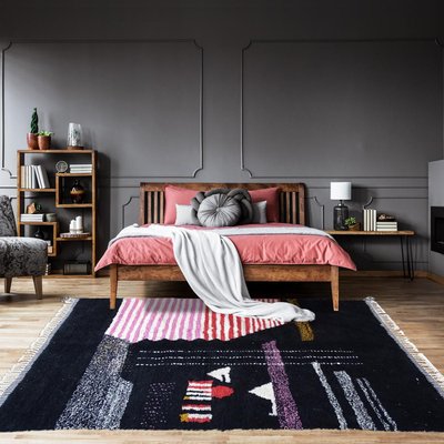 Authentique tapis berbère fait à la main en laine BENI OUARAIN DE UN AMOUR DE TAPIS