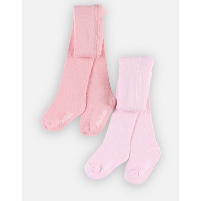 Lot de 2 collants, blanc/gris NOUKIE'S
