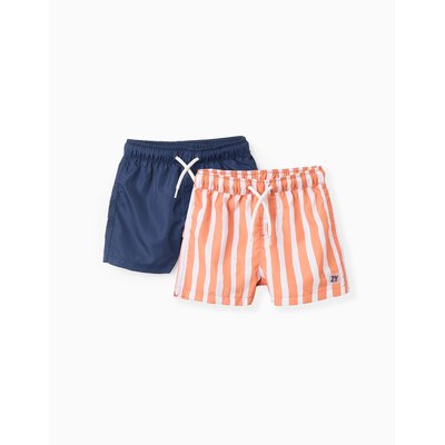 Pack 2 Shorts de Bain Rayé/Uni ZIPPY