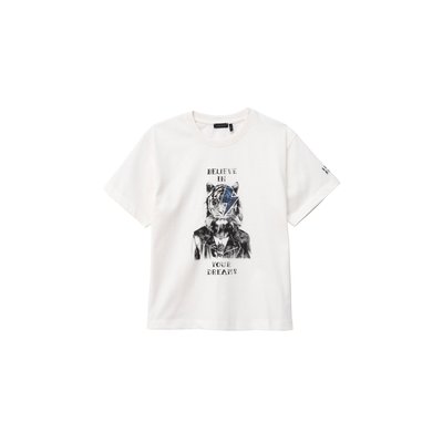T-shirt coton bio tigre-éclair IKKS
