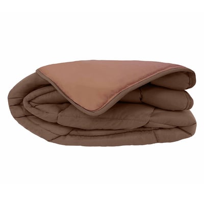 Couette chaude microfibre bicolore 400 gr/m2 TOISON D OR