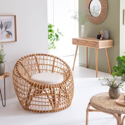 Fauteuil lune en rotin  MOON MADE IN MEUBLES 