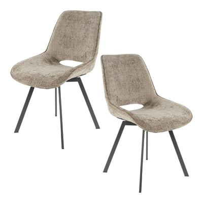 Chaise pivotante confort (lot de 2) ASCOLI PIER IMPORT