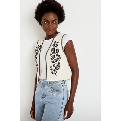 Gilet droit court sans manches CACHE CACHE