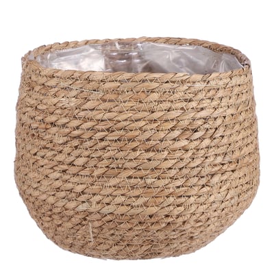 Panier à plantes en jonc de mer tressé Ø22 cm JORCK MICA DECORATIONS