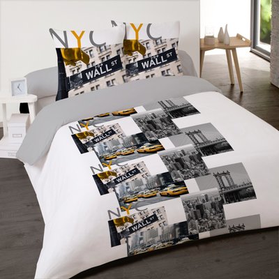 Housse de couette  NY CITY TRIP  100% coton DECORATIE