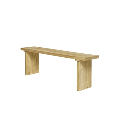 Banc de salle à manger en sapin massif marron clair HANNUN