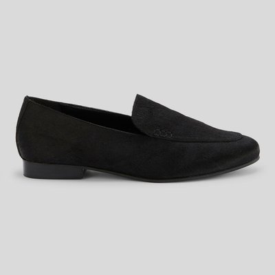Mocassins en cuir poils MONOPRIX