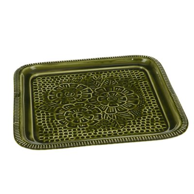 Plateau métal carré   27 cm AMADEUS