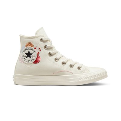 Converse femme blanche et rose La Redoute