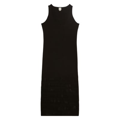Robe Casilda en lin à rayures écrues INES DE LA FRESSANGE PARIS