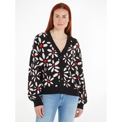 Cardigan scollo a v in fine maglia TOMMY JEANS