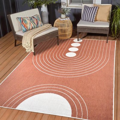 Tapis extérieur, kilim reversible EX1 ARCO UN AMOUR DE TAPIS