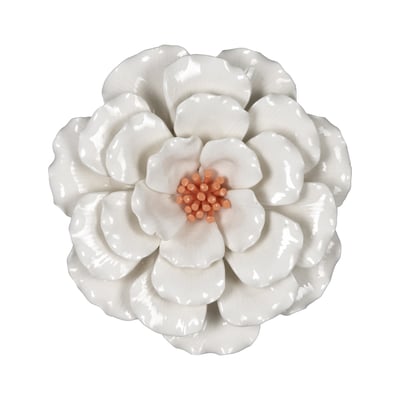 Déco murale fleur céramique 20.5cm EMDE