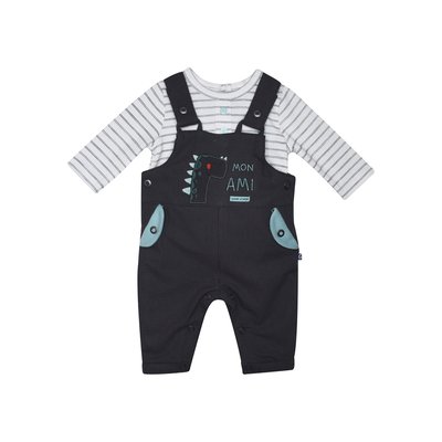 T shirt + salopette naissance fernand SUCRE D'ORGE