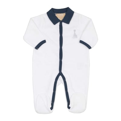 Dors bien Y Bleu Marine col Polo - Velours drop needle TROIS KILOS SEPT