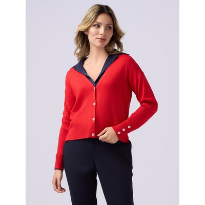 Cardigan réalisé en FIL de viscose mélangée OLTRE