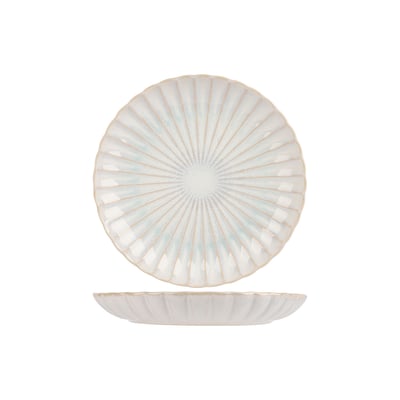 Lot de 4 assiettes plates en grès, ASTERA COSY&TRENDY