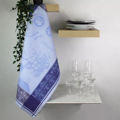 Torchon pur coton HORTENSIA GARNIER THIEBAUT