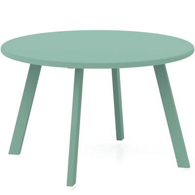 Table basse de jardin d'appoint style nordique Ø 70 x 42H cm métal époxy OUTSUNNY